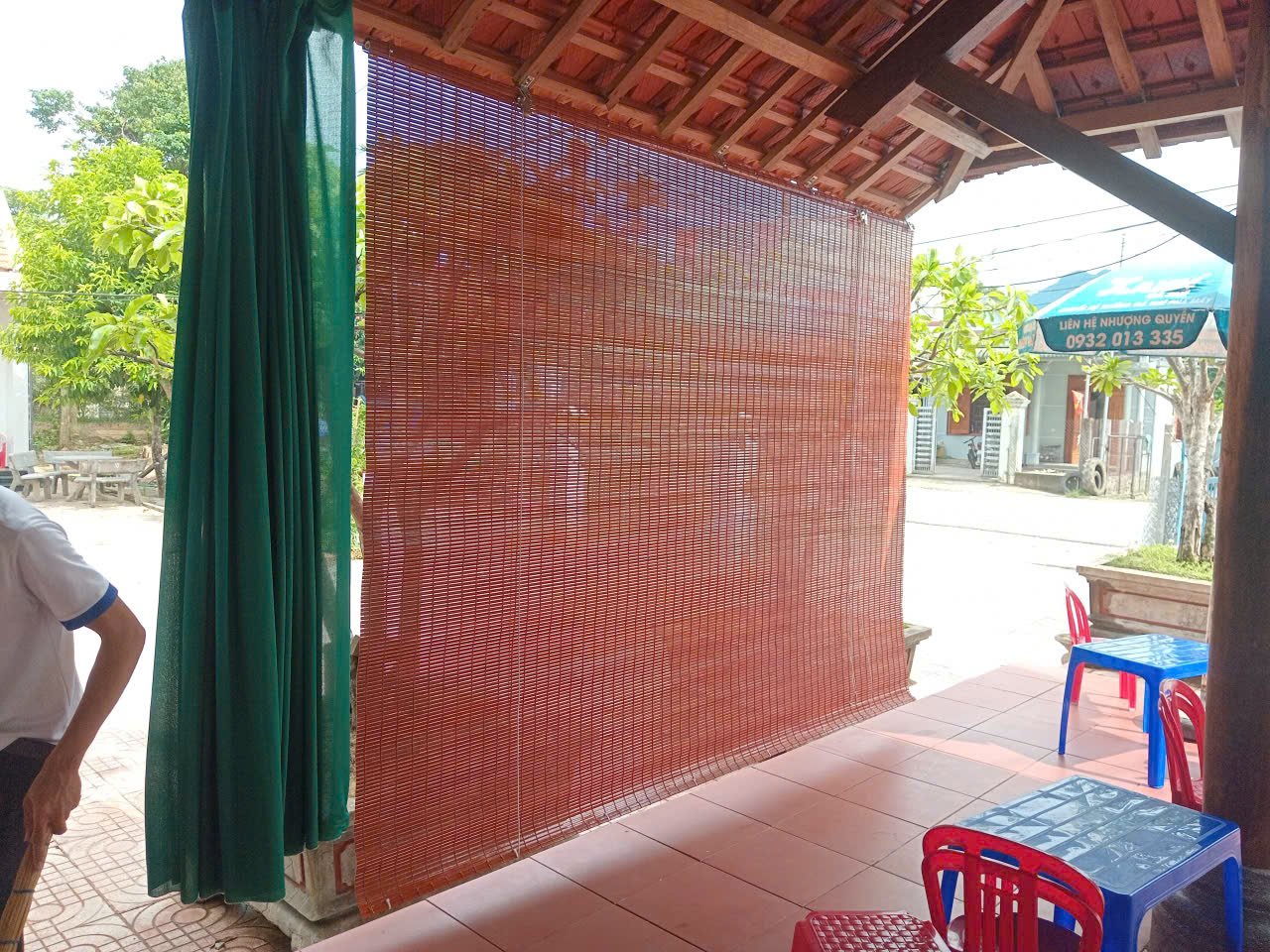 Rèm tre trúc che nắng ngoài trời Quảng Ngãi